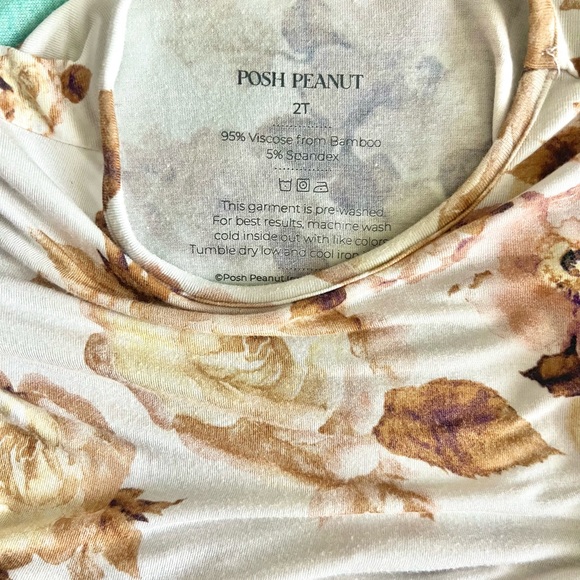 Posh Peanut Reese Floral Long Sleeve Twirl Dress 2 - Picture 2 of 4